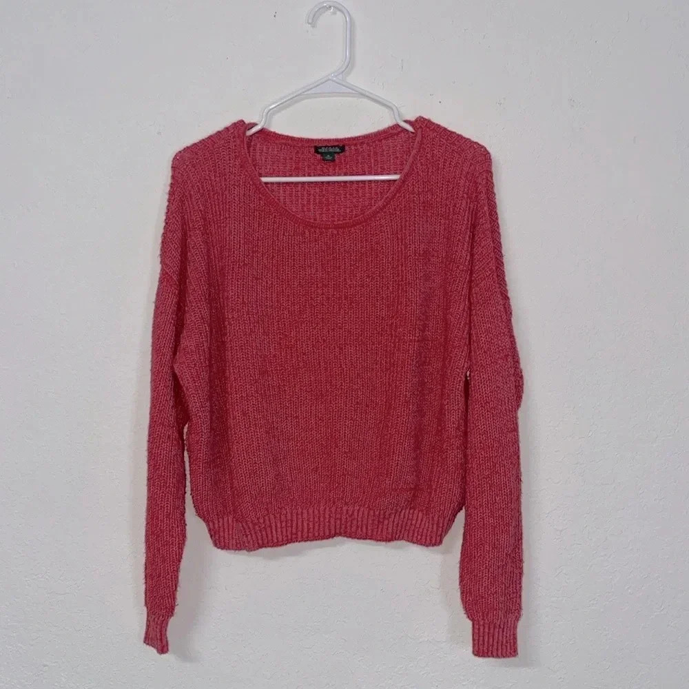 Cropped wild fable knit sweater target‎ sweater ribbed hem sleeves juniors XL
